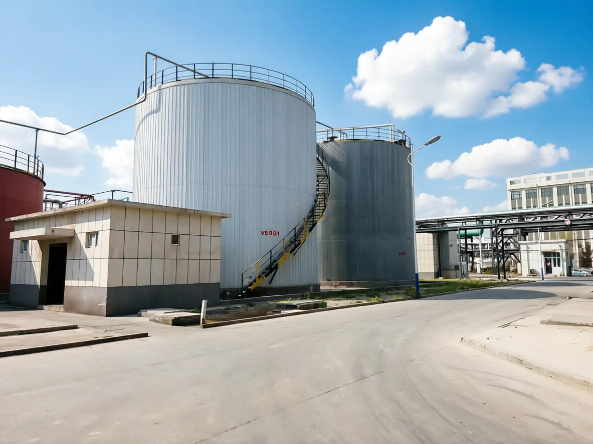 多个中间产物存储罐 - 环保增塑剂生产流程存储系统