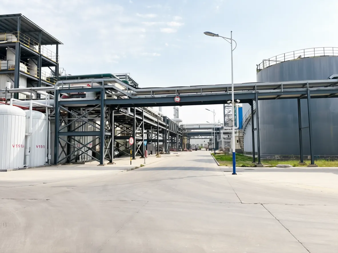 厂区内部通道 - 连接各个DOTP增塑剂生产区域的通道