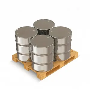 Blue metal iron drum for chemical packaging